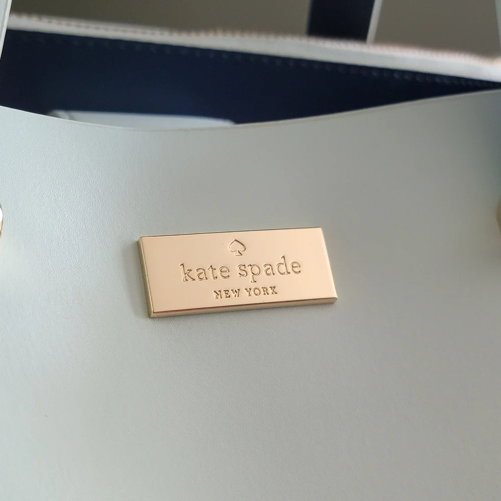 Kate Spade Kyra Arbour Hill Light Blue Leather Satchel Tote